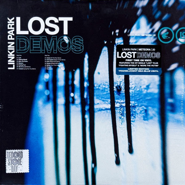 Linkin Park - Lost Demos METEORA 20 - Mint- LP Record Store Day Black Friday 2023 Warner Machine Shop RSD Translucent Sea Blue Vinyl - Alternative Rock - Shuga Records