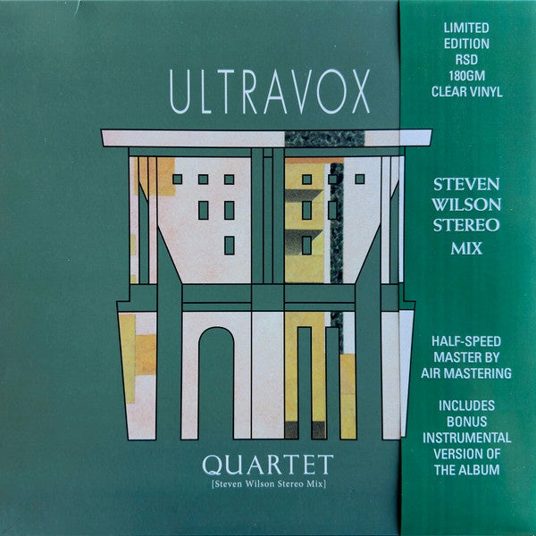 Ultravox - Quartet (1982) [Steven Wilson Stereo Mix] - New 2 LP Record Store Day Black Friday 2023 Chrysalis Clear 180 gram Vinyl - New Wave / Pop Rock - Shuga Records