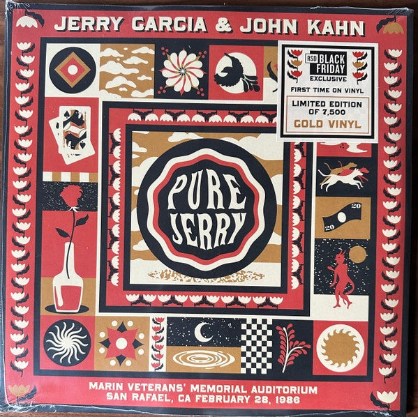 Jerry Garcia, John Kahn - Pure Jerry: Marin Veterans’ Memorial Auditorium San Rafael, CA February 28, 1986 - New 2 LP Record Store Day Black Friday 2023 Round ATO RSD Gold Vinyl - Rock / Acoustic - Shuga Records