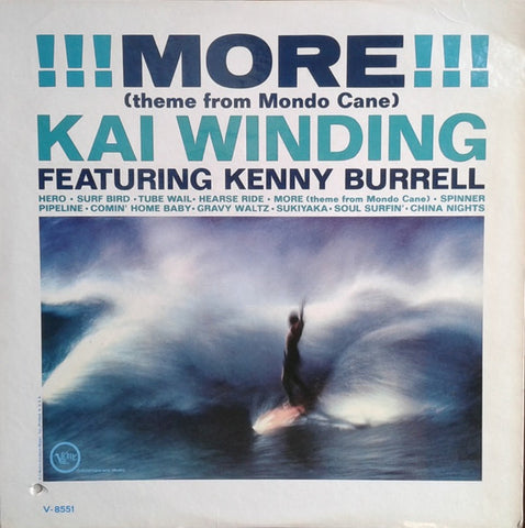 Kai Winding Featuring Kenny Burrell – !!! More !!! (Theme From Mondo Cane) - VG+ LP Record 1963 Verve USA Mono Vinyl - Jazz / Soul-Jazz