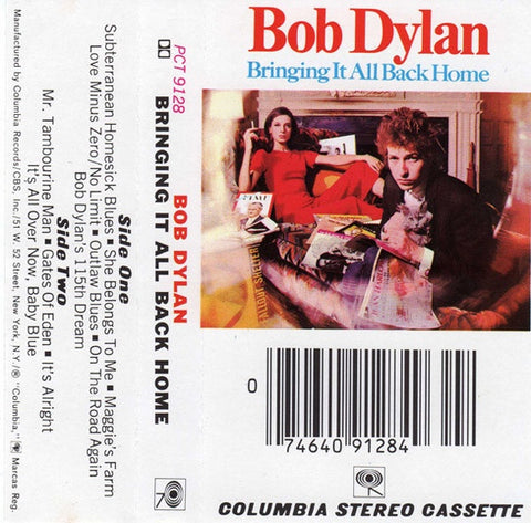 Bob Dylan – Bringing It All Back Home (1965)  - Used Cassette Columbia - Folk / Rock
