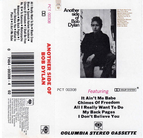 Bob Dylan – Another Side Of Bob Dylan (1964) - Used Cassette Columbia - Folk