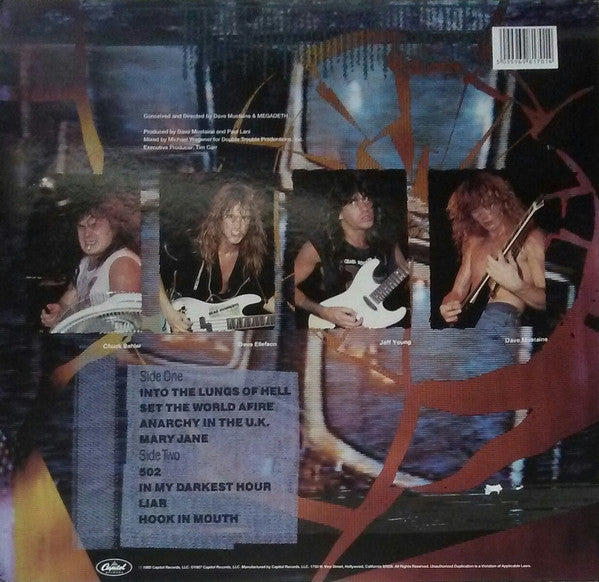 Megadeth ‎– So Far So Good...So What (1988) - Mint- Lp Record 2009 USA 180 gram Vinyl - Thrash / Speed Metal / Heavy Metal - Shuga Records