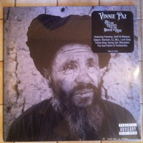Vinnie Paz – All Are Guests In The House Of God - New 2 LP Record 2023 Iron Tusk Vinyl - Hip Hop / Conscious