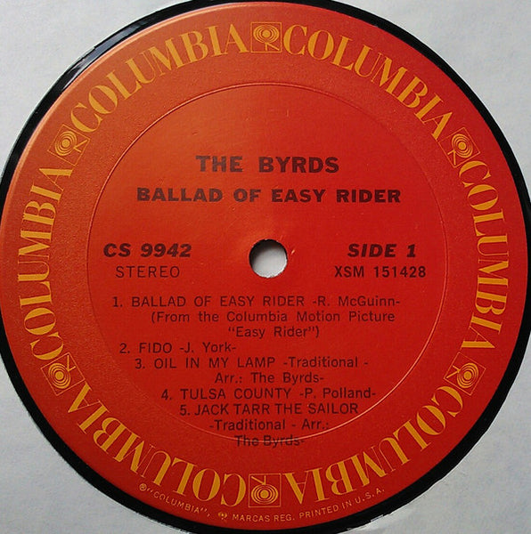 The Byrds ‎– Ballad Of Easy Rider (1969) - VG Lp Record 1971 CBS USA Vinyl - Classic Rock / Country Rock
