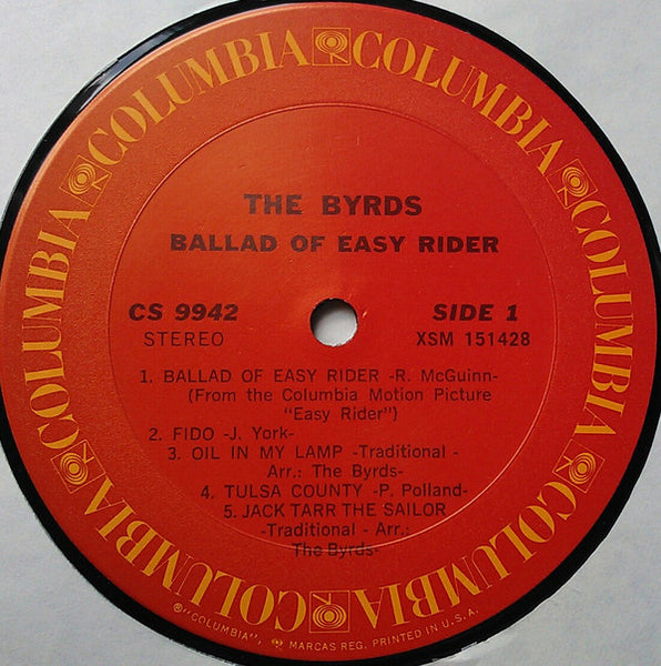 The Byrds ‎– Ballad Of Easy Rider (1969) - VG Lp Record 1971 CBS USA Vinyl - Classic Rock / Country Rock - Shuga Records