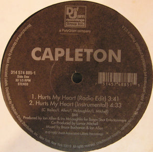 Capleton – Hurts My Heart / Nah Bow - VG+ 12" Single USA 1997 - Reggae/Dancehall