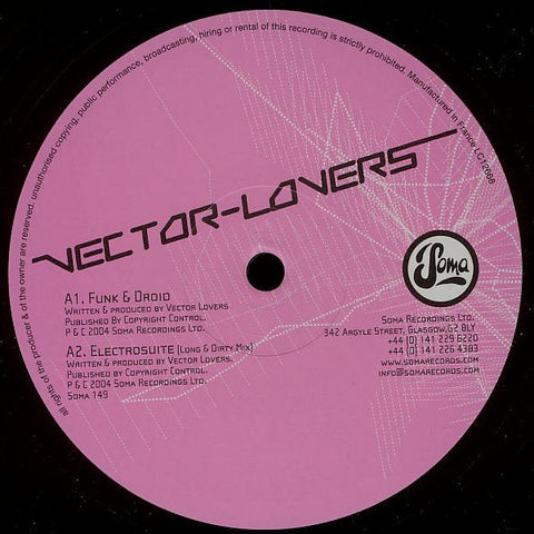 Vector Lovers – Roboto Ashido Funk - 12" EP 2004 Soma Quality Recordings - UK Import - Techno / IDM / Electro