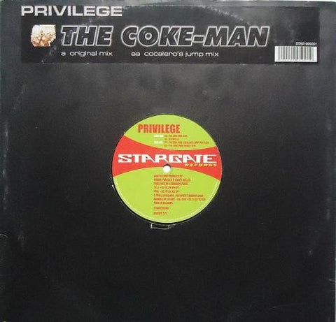 Privilege – The Coke-Man - New 12" Single Record 1999 Stargate Belgium Vinyl - Trance / Jumpstyle