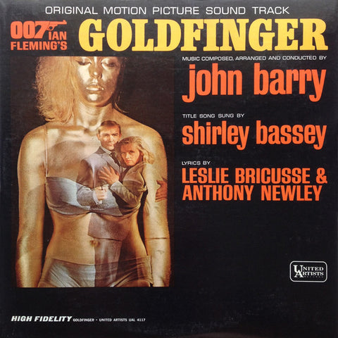 007 James Bond / John Barry – Goldfinger Soundtrack - VG 1964 Stereo USA (Original Press) - Soundtrack - Shuga Records Chicago