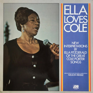 Ella Fitzgerald – Ella Loves Cole - VG+ LP Record 1973 Atlantic Germany Vinyl - Jazz