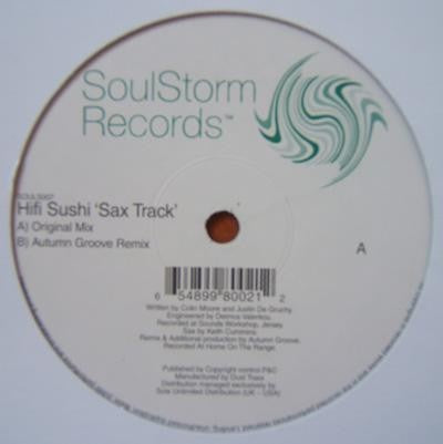 Hifi Sushi – Sax Track - New 12" Single 2004 UK Soulstorm Vinyl - House