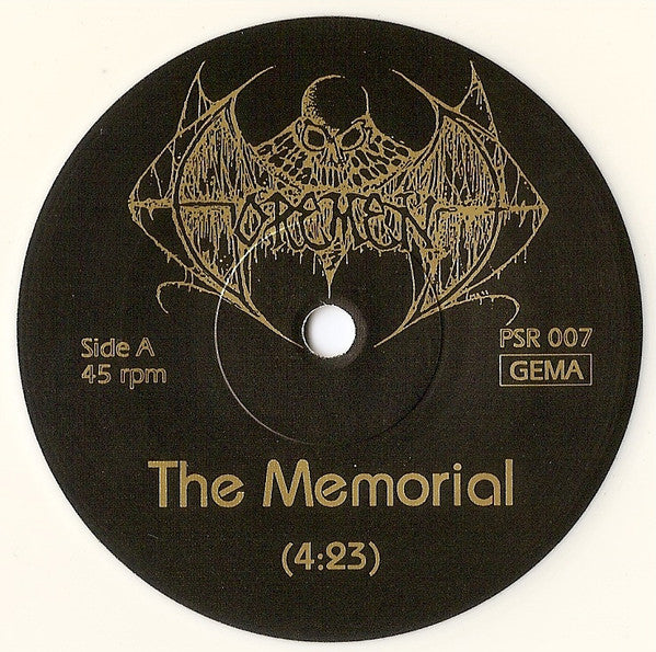 Gorement – Into Shadows - Mint- 7" Single Record Poserslaughter Germany White Vinyl - Death Metal - Shuga Records