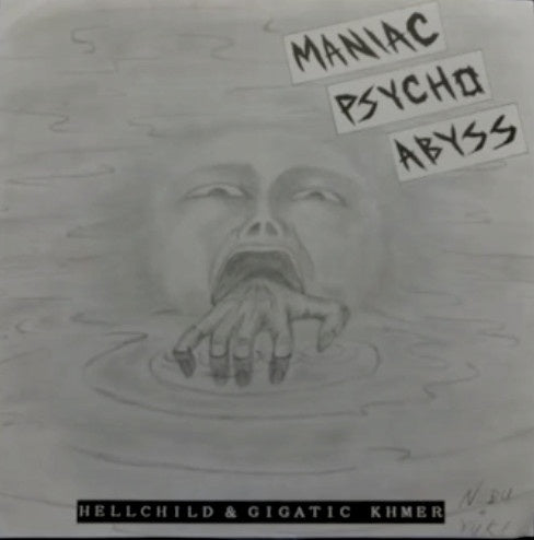 Hellchild & Gigatic Khmer – Maniac Psycho Abyss - VG+ 7" EP Record 1990 Strange Japan Flexi-disc Vinyl - Thrash / Speed Metal / Death Metal - Shuga Records