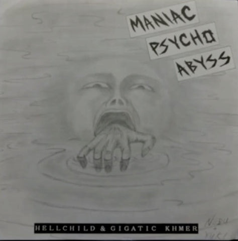 Hellchild & Gigatic Khmer – Maniac Psycho Abyss - VG+ 7" EP Record 1990 Strange Japan Flexi-disc Vinyl - Thrash / Speed Metal / Death Metal