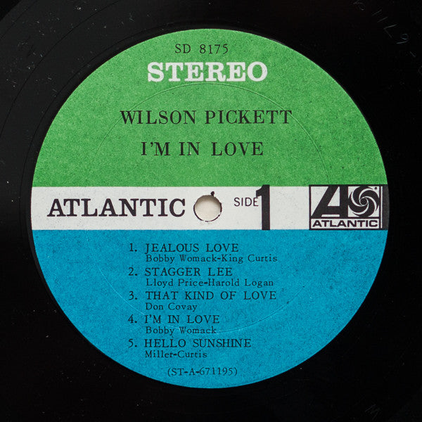Wilson Pickett – I'm In Love - VG+ LP Record 1968 Atlantic USA Original Vinyl - Soul / Funk - Shuga Records