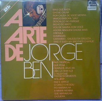 Jorge Ben – A Arte De Jorge Ben - VG+ (VG- cover) 2 LP Record 1975 Fontana Brazil Vinyl - Latin / MPB / Funk