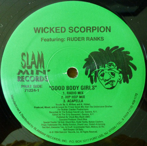 Wicked Scorpion - Good Body Girls - VG+ 1994 12" Single USA