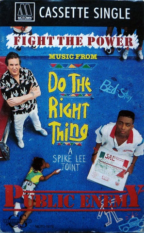 Public Enemy – Fight The Power (Music From "Do The Right Thing") - Used Cassette 1989 Motown Tape - Soundtrack / Conscious Hip Hop