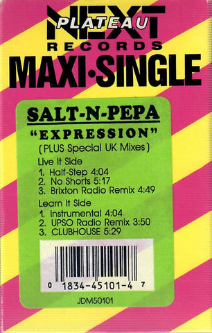 Salt 'N' Pepa – Expression (Plus Special UK Mixes) / Clubhouse - Used Cassette 1989 Next Plateau Tape - Pop Rap