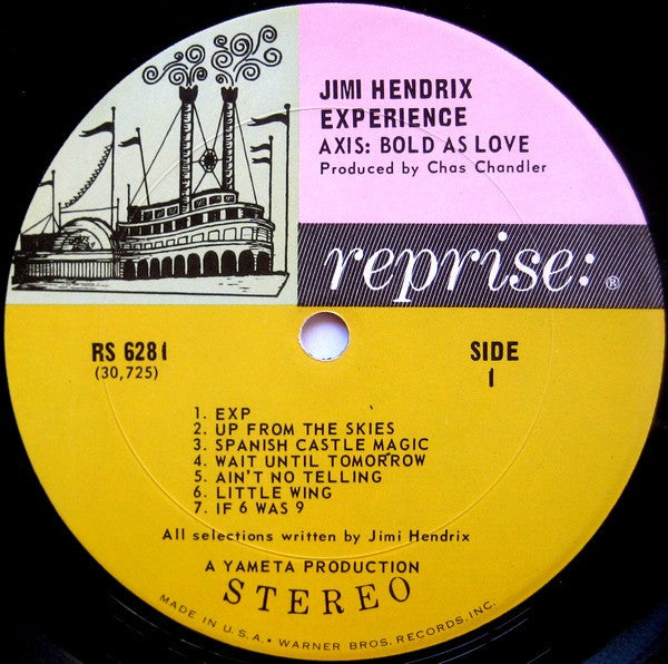 The Jimi Hendrix Experience – Axis: Bold As Love - VG- (lower grade) LP Record 1968 Reprise USA Original Tri Label Vinykl - Blues Rock, Psychedelic Rock