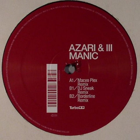 Azari & III – Manic - New EP Record 2011 Turbo Canada Vinyl - Electronic / House / Electro