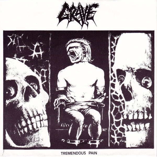 Grave – Tremendous Pain - Mint- 7" Single Record 1991 Century Media Vinyl - Death Metal