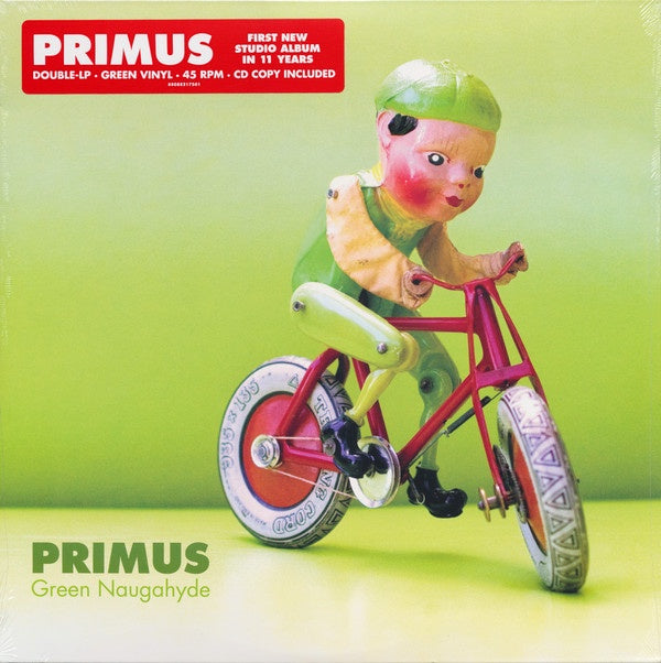 Primus – Green Naugahyde - New 2 LP Record 2011 Prawn Song ATO USA Green Transparent Vinyl - Art Rock / Avantgarde / Funk Metal