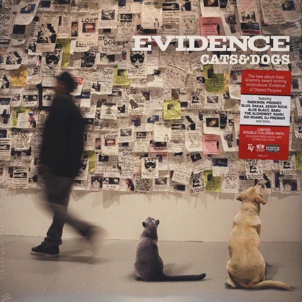 Evidence ‎– Cats & Dogs (2011) - Mint- 2 LP Record 2018 Rhymesayers Yellow & Pink Vinyl & Download - Hip Hop