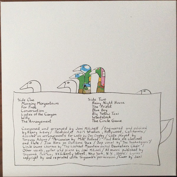 Joni Mitchell ‎– Ladies Of The Canyon (1970)- New LP Record 2009 Repise 180 gram Vinyl - Soft Rock / Folk Rock - Shuga Records