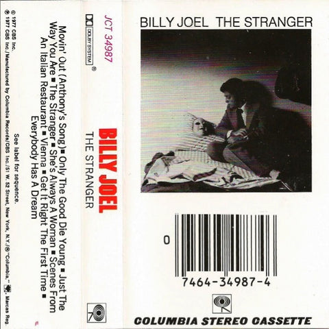 Billy Joel – The Stranger (1977)- Used Cassette Columbia Tape- Pop/Rock