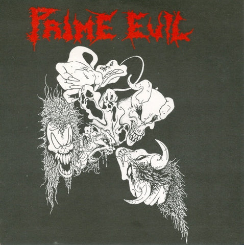 Prime Evil – Terminal Dementia - Mint- 7" Single Record 1992 Rage USA Red Vinyl & Insert - Death Metal / Thrash
