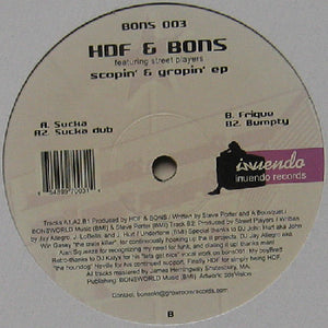 HDF & Bons – Scopin' & Gropin' EP - New 12" Single Record 2004 Inuendo UK Vinyl - House / Tech House