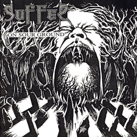Suffer – On Sour Ground - Mint- 7" Single Record 1991 New Wave France Vinyl & Insert - Death Metal