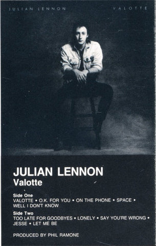 Julian Lennon – Valotte - Used Cassette 1984 Atlantic Tape - Pop Rock
