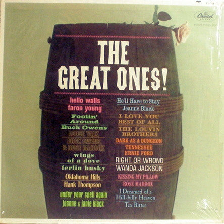 Various – The Great Ones! - VG+ 1962 USA Mono - Country