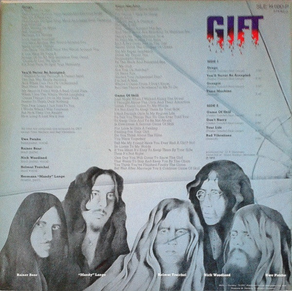 Gift – Gift - Mint- LP Record 1972 Telefunken Germany Vinyl - Prog Rock / Krautrock - Shuga Records