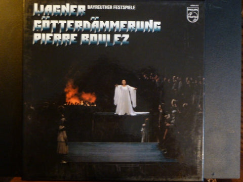 Boulez Bayreuther Festspiele – Wagner Götterdämmerung - VG+ 5 LP Record Box Set 1981 Philips Netherlands Vinyl & Book - Classical / Opera