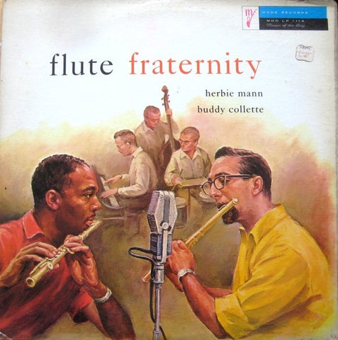 Herbie Mann & Buddy Collette – Flute Fraternity - VG LP Record 1957 Mode USA Mono Vinyl - Jazz / Cool Jazz