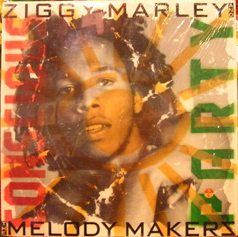 Ziggy Marley And The Melody Makers – Conscious Party - Mint- LP Record 1988 Virgin Columbia House USA Club Edition Vinyl - Reggae / Reggae-Pop