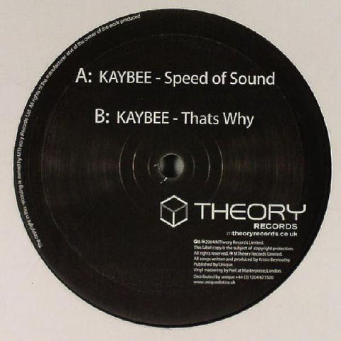 Kaybee – Speed Of Sound - New 12" Single Record 2004 M Theory UK Vinyl - Breakbeat / Progressive