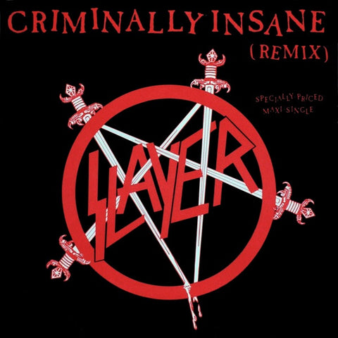 Slayer – Criminally Insane (Remix) - Mint- 12' Single Record 1987 Def Jam Vinyl - Thrash / Rock