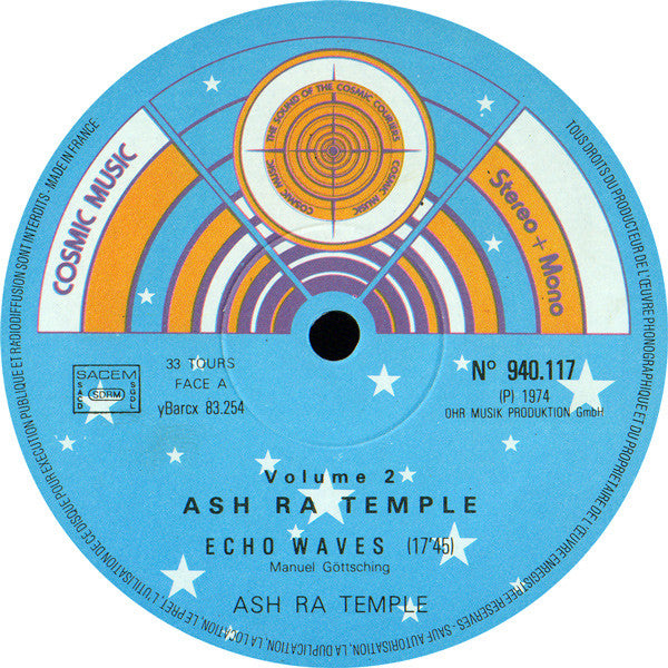 Ash Ra Tempel – Discover Cosmic - VG+ 2 LP Record 1975 Cosmic Music France Vinyl - Krautrock / Space Rock / Psychedelic Rock