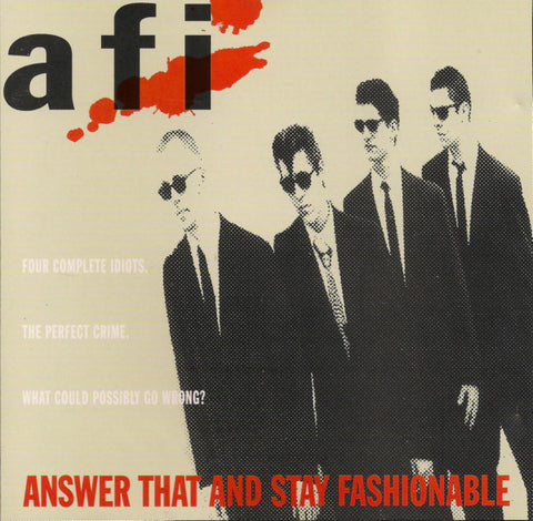 AFI - Answer That and Stay Fashionable (1997)- New Lp Record 2000's Nitro Records Reissue Unknown Color - Punk / Hardcore
