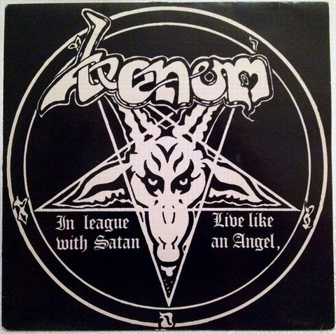 Venom – In League With Satan / Live Like An Angel - Mint- 7" Single Record 1981 Neat UK Vinyl - Black Metal / Heavy Meta