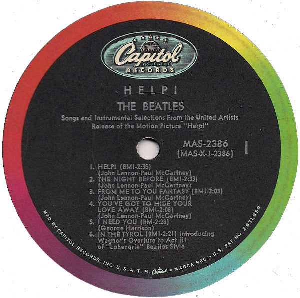 The Beatles – Help! (Original Motion Picture) - VG+ LP Record 1965 Capitol USA Mono Vinyl  - Pop Rock / Beat / Soundtrack - Shuga Records