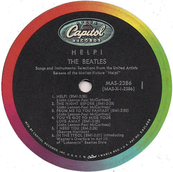 The Beatles – Help! (Original Motion Picture) - VG+ LP Record 1965 Capitol USA Mono Vinyl  - Pop Rock / Beat / Soundtrack