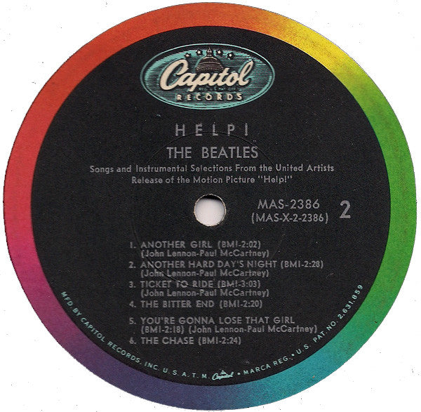 The Beatles – Help! (Original Motion Picture) - VG+ LP Record 1965 Capitol USA Mono Vinyl  - Pop Rock / Beat / Soundtrack