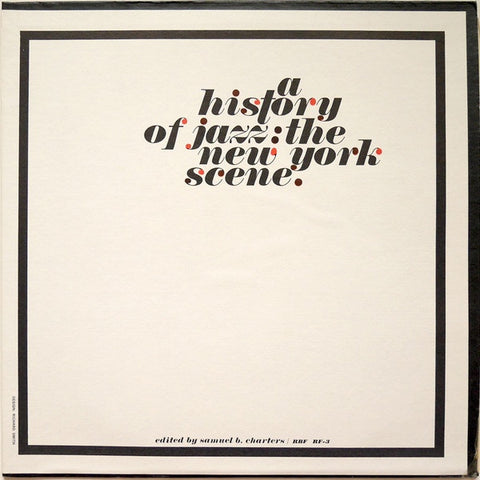 Various – A History Of Jazz: The New York Scene - Mint- LP Record 1961 RBF USA Mono Vinyl & Booklet - Jazz / Bop / Big Band