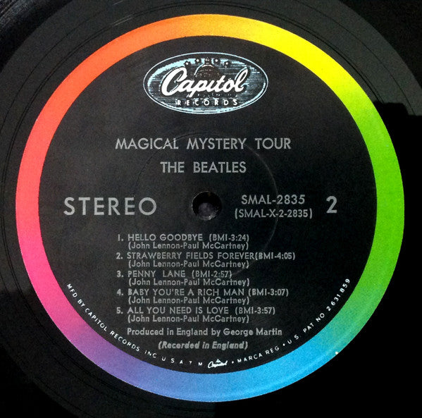 The Beatles - Magical Mystery Tour - VG- (lower grade) LP Record 1967 Capitol Stereo USA Vinyl - Psychedelic Rock / Pop Rock - Shuga Records